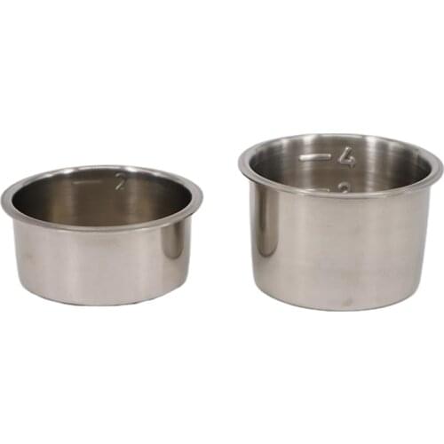 51/58MM Stainless Steel Coffee Filter Double Cup Coffee Non-pressurized Porous Filter Basket For Breville Delonghi Krups NEW