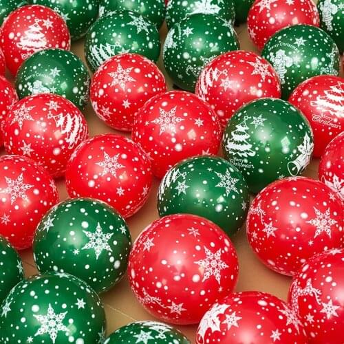 12 Inch Merry Christmas Latex Balloons New Year Christmas Party Decorations Santa Clause Christmas Tree Xmas Party supplies