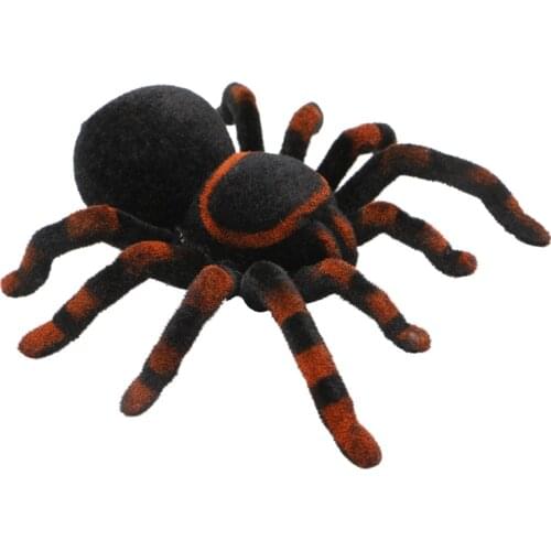 Remote Control Soft Scary Plush Creepy Spider Infrared RC Tarantula Kid Gift Toy Chirden Play toys