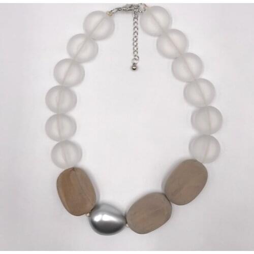 Kara&Kale Boho Fashion Jewelry Gothic Chokers Necklaces Wax Cord Wood and Resin Bead Vintage Collares Necklace Women Accessories