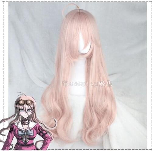 DanganRonpa Cosplay Wigs Miu Iruma Wig Anime Game Heat Resistant Synthetic Hair Cosplay Wig + Wig Cap
