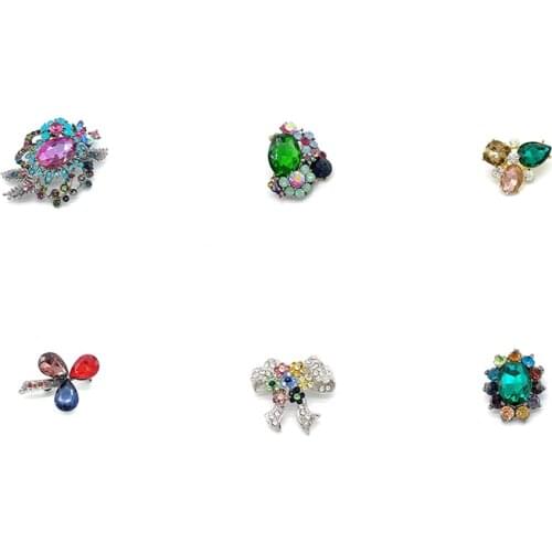 PD BROOCH New Style Zircon High-grade Brooch and Brooch Clothing Accessories Anime Pins Enamel Pin Brooch Jewelry Luxury Purple