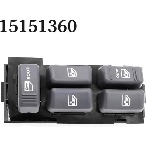 Master Power Window Switch Front Left 15151360 19244658 For GMC Chevrolet Blazer Cadillac Truck 1995-2005 GMC Escalade Jimmy