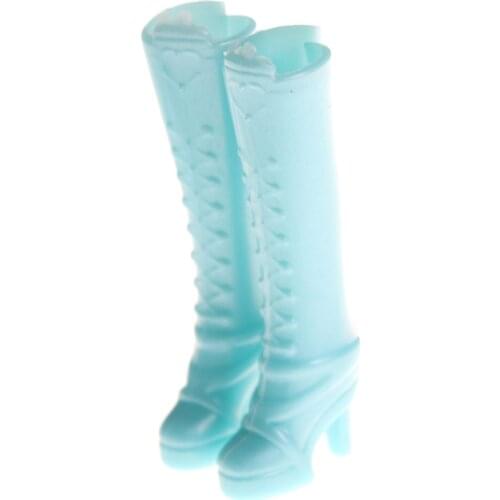 TOYZHIJIA New 5Pairs/lot Casual Long Boots Assorted High Heels Long Barrel Cute Shoes Clothes For Doll Accessories Toys