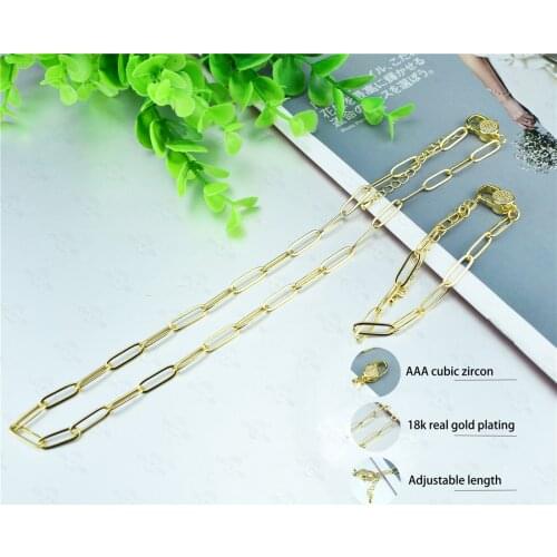 Gold Plating Chains Necklaces Stainless Steel Link Chains AAA Zircon Bracelets Set Punk Hip Hop Handmade Jewelry