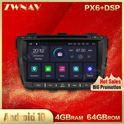 PX6 4+64G Android 10.0 IPS screen Car Multimedia player For KIA SORENTO 2012 2013 2014 car Audio Radio stereo GPS Navi head unit
