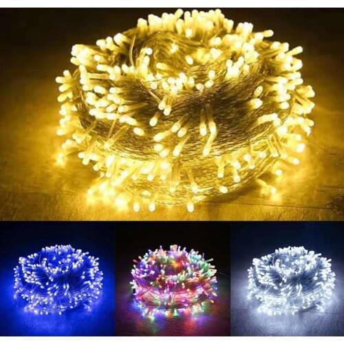 Christmas Garland Lights 10M 20M 30M 50M 100M Led String Fairy Lights 8 Modes Christmas Light For Wedding Party Holiday Lights
