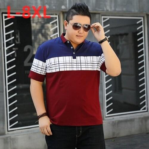 10XL 8XL 6XL Mens Polo Shirt Short Sleeve POLO New Summer Male POLO Shirt Cotton Short Shirt Fashion Casual Poloshirt for Men