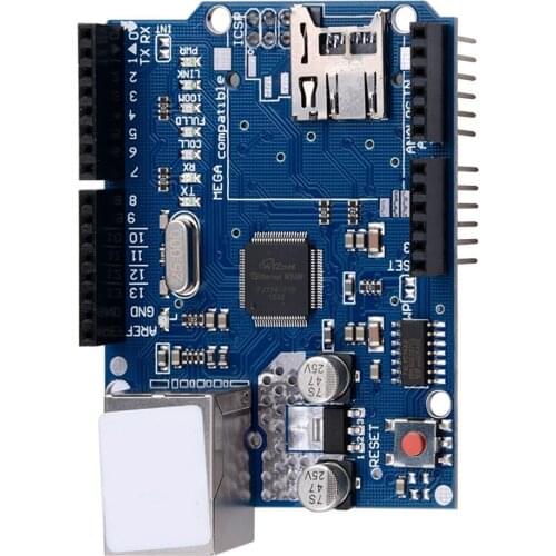 W5100 Ethernet Shield Network W5100 R3 For UNO Mega 2560 1280 328 UNR Development Board with Micro SD Card Slot For Arduino