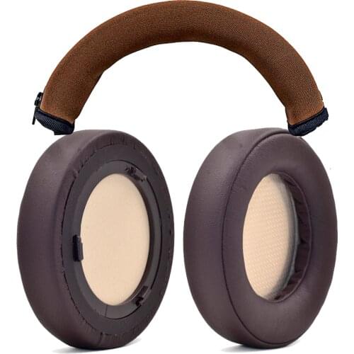 Defean Repair Parts Suit Replacement Ear Pads and Brown Headband Compatible with Corsair Virtuoso RGB Wireless SE Gaming Headset