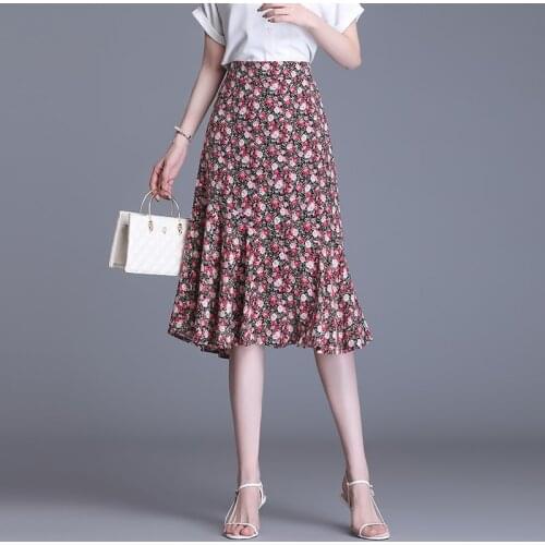 Women Pleated Tutu Tennis Beach Kawaii Skirt Jupe Punk Short black polka dot pink floral fish tail High Waist Sexy Mini Summer