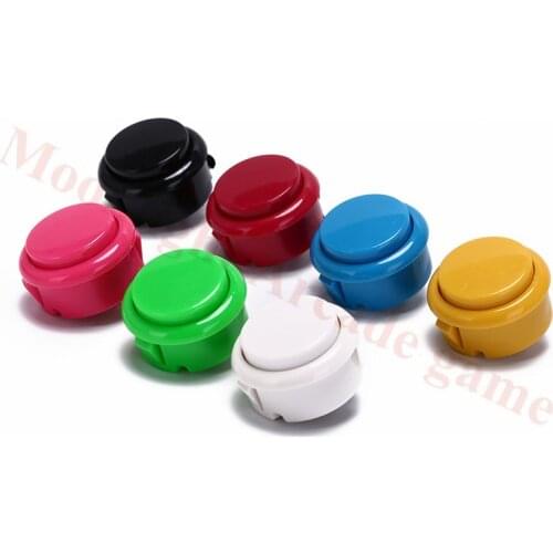 20pcs/ lot arcade game button 30mm copy sanwa round push buttons with built-in microswitch game machine diy parts