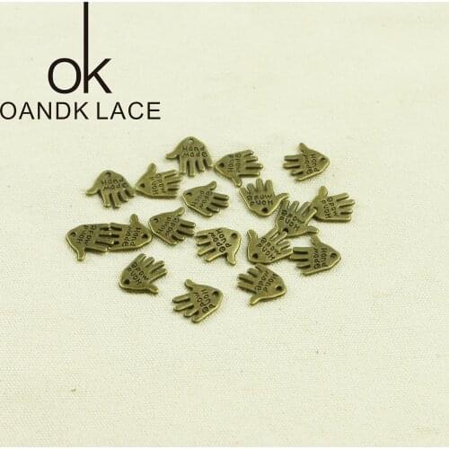 20pcs Tibetan BRONZE Plated plates hand made Charms Pendants for Jewelry Making DIY Handmade Craft 1*1.2cm