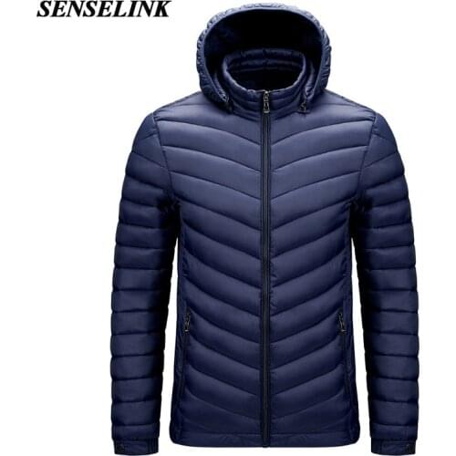2021 Winter Brand Casual Hooded Warm Jacket Men New Fashion Thick Windproof Parker Jacket Autumn Windproof Hat Parker Jacket Men