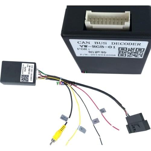 RGB to CVBS (RCA) AV Signal Converter Adapter for Factory Original Rearview Back for VW Passat OEM Android DVD