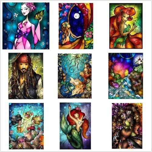 DIY 5D Diamond Painting Full Round Square Resin Mosaic cartoon Role Diamond Embroidery Picture Rhinestone Home Decor Gift