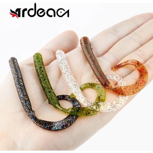 Ardea Soft Lures worm Baits Fishing Lure 94mm 2.5g Shad Double Color Silicone Bait Tail Jigging Wobblers Bass Pike Fishing Tackl