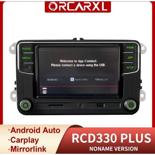 Noname RCD330 plus Android Auto Cayplay Radio MIB Mirrolink Headunit for VW Golf 5 6 Jetta MK5 MK6 CC Tiguan Passat 6RD 035 187B