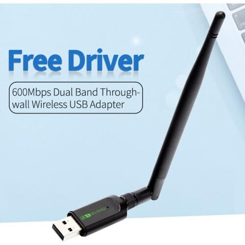 600Mbps wireless network card with Bluetooth-compatible RTL8821 USB WiFi adapter dual-band dual-mode wireless network card
