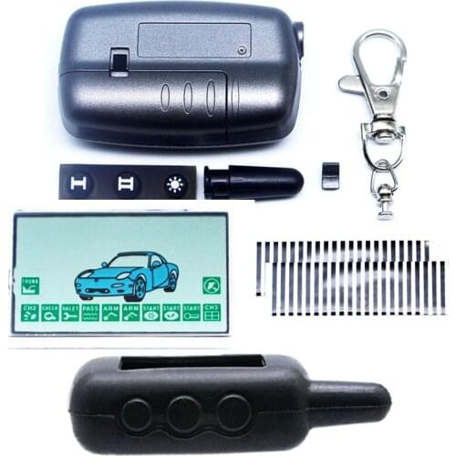 A9 case keychain +A9 flexible Lcd display + silicone case for Starline A9 lcd remote controller two way car alarm system cover