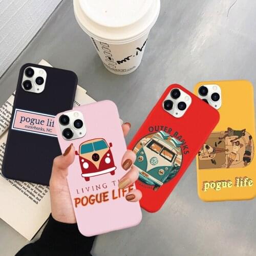 JAMULAR Outer Banks - Livin' the Pogue Life Phone Case For iPhone XS MAX 7 SE 2020 11 Pro XR X 8 6Plus Candy Soft Silicone Cover