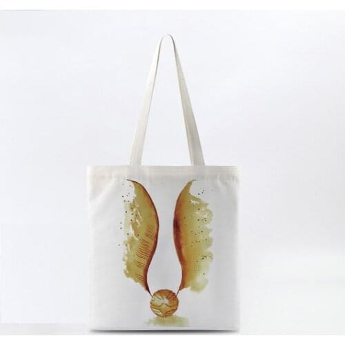 Movie&TV Harried Canvas Bags Magic School Large Capacity Travel Case Potters Action Toys Bag For Children Girls Birthday Gifts