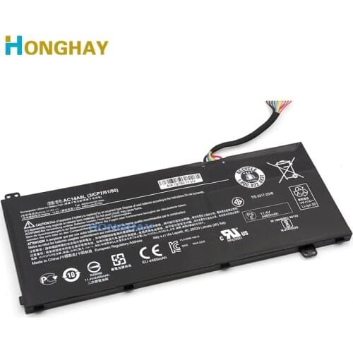 HONGHAY AC14A8L Laptop Battery For Acer Aspire VN7-571 VN7-571G VN7-591 VN7-591G VN7-791G MS2391 KT.0030G.001 11.4V 4605mAh