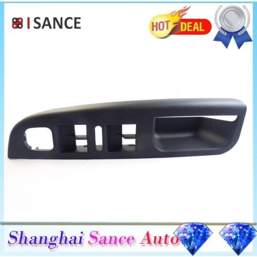 ISANCE Black Master Window Mirror Switch Panel Bezel Cover 1K4 868 049 C, 1K4868049C For VW Jetta MK5 2005 2006 2007 2008-2010