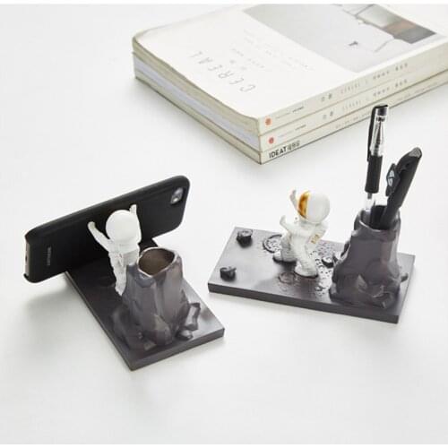 Creative Astronaut Pen Holder Desk Organizer Home Office School Desktop Decoration Accessories Gift
