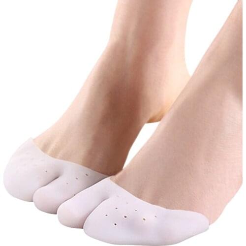 Multifunctional Silica Gel Soccer Or Ballet Tiptoe Sleeve Forefoot Pad Hallux Valgus Correction Sock Toe Separators Feet Care