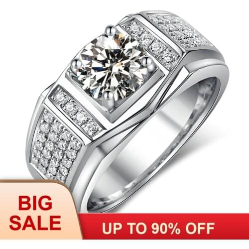 Fashion Jewelry New Design Jewelry Men ring AAAAA zircon 5A Zircon stone 10KT White Gold Filled Engagement Wedding Band Ring