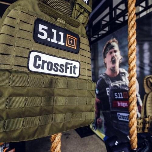 7 Piece Set CrossFit 5.11 Military PVC Tactical Patch Embroidery Applique Tiger Badges For Clothes Hat Backpack DIY Accessories