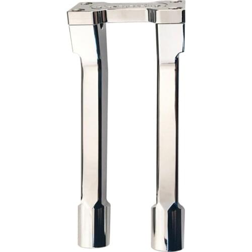 CNC Aluminum Alloy 10" Inch HandleBar Riser Extension Clamp Chrome Universal