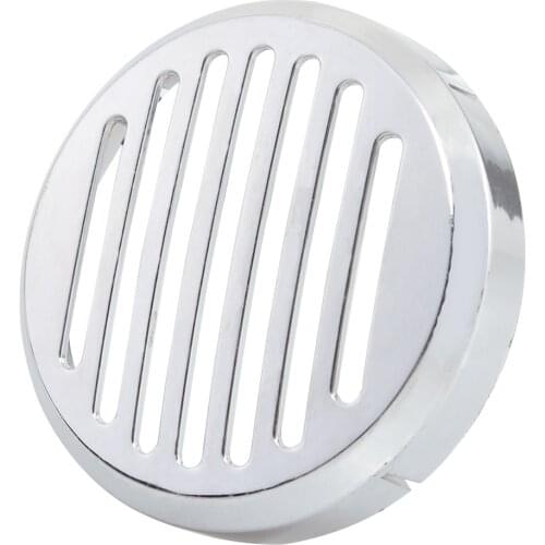 Motorcycle 3.5mm Horn Chrome Round Slotted Grille Car Horn Cover Fit For Honda Shadow VT1100 /750/600 VTX1300C1800C VT VF750