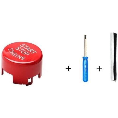 Sports Red Start Stop Engine Switch Button, Engine Power Ignition Start Stop Button Replacement For Fits 1 2 3 4 5 6 7 F19A