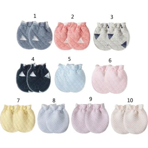Cotton Gloves Newborn Baby Protection Face Anti Grasping Anti Scratching Mittens