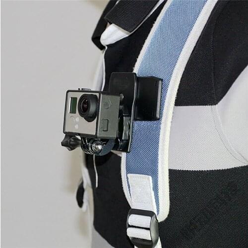 360° Rotary Multifunctional Backpack Clip Mount Holder for Gopro 9 Hero 8 7 6 5 4 Action Camera Accessories