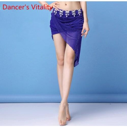 Belly dance skirt, hip Skirt, 2020 new set of summer mesh training suit, dance suit, beginners skirt