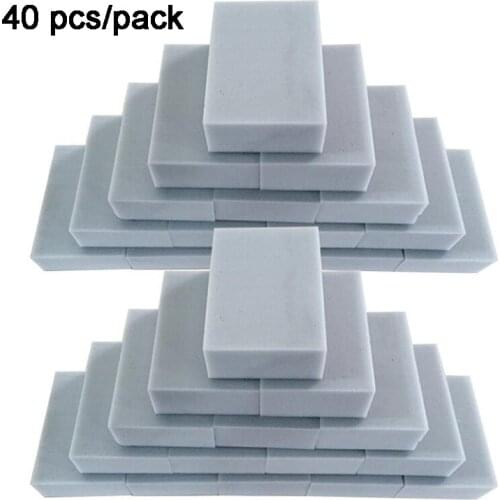 Zhangji 40 Pcs Gray Magic Cleaning Sponge Eraser multifunctional Scrubber Bathroom Kitchen Cleaner Melamine Sponges 100*70*30mm
