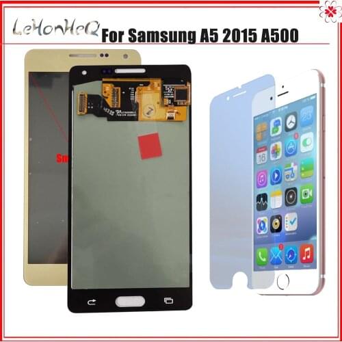 Test AMOLED Display For Samsung A5 2015 A500 A500F LCD Display Touch Screen Digitizer Assembly For Samsung Galaxy A5 LCD Screen