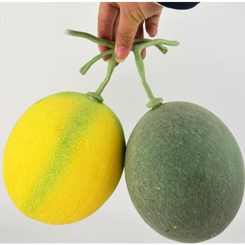050 Simulation fruit food model photo early education props window display simulation foam Hami melon 18*15cm