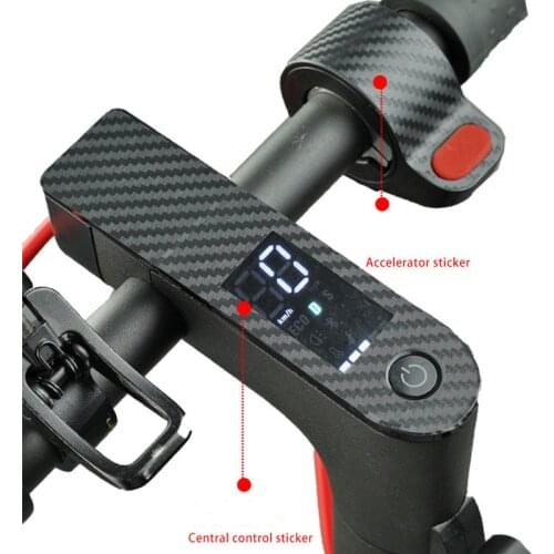 1PC Scooter Central Controller Black Protective Film Carbon Fiber PVC Sticker for Xiaomi M365 Pro Electric Scooter Accessories