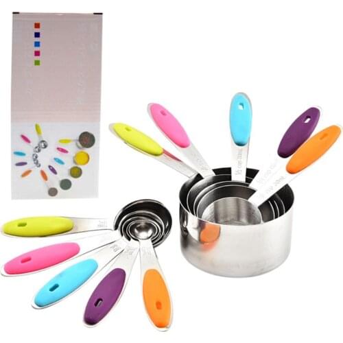 10pcs/set Stainless Steel Measuring Cups Spoons Durable Kitchen Cooking Baking