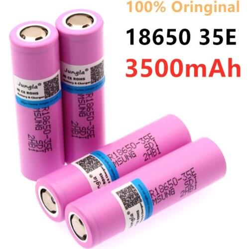 2-20 PCS 100% Original INR18650 35E 3.7V 3500mAh 20A discharge INR18650 35E 18650 Li-ion battery 3.7v rechargable Battery