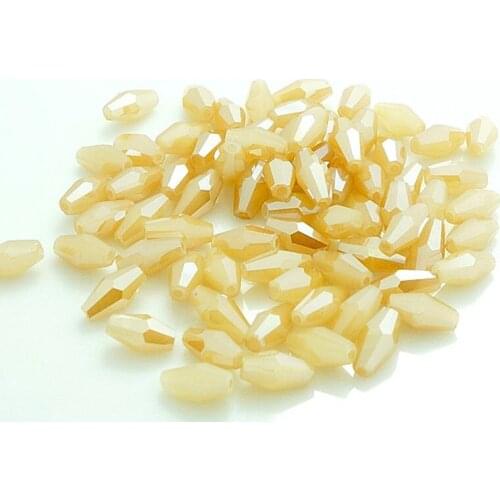 100 pieces exquisite 4x8mm Austrian Long Bicone crystal beads for Jewelry marking DIY necklace&Bracelet