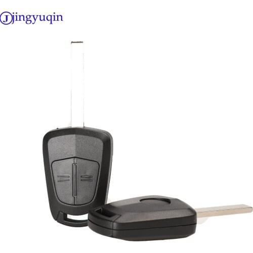 2Buttons Replacement Remote Car Key Case Shell Fob for Vauxhall Opel Corsa Agila Meriva Uncut Blade 2 Button Blank Key Fob Cover