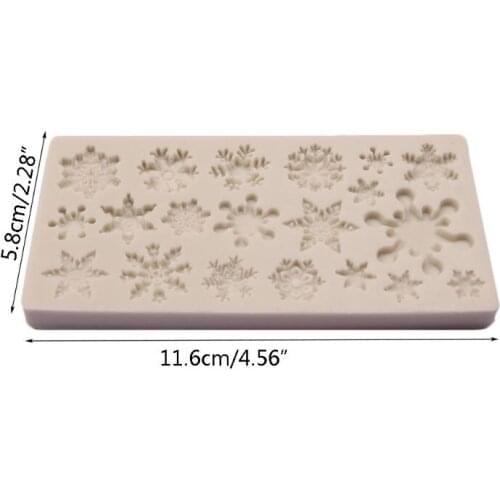 3D Snowflake Shaped Silicone Mold Candy Chocolate Jelly Cake Making Molds DIY Bar Ice Block Soap Baking Mould Tools U7ED