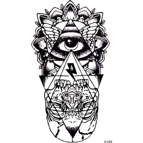 50pcs new Gods eyes Temporary Tattoos men tribe totem Taty tatoo sticker beauty henna tattoo stickers pesca tatuajes temporales