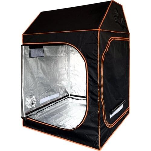 600D Oxford Cloth Plant Growth Tent Roof Tent with Tool Bag Observation Window 150cmx150cmx180cm Greenhouse Tent