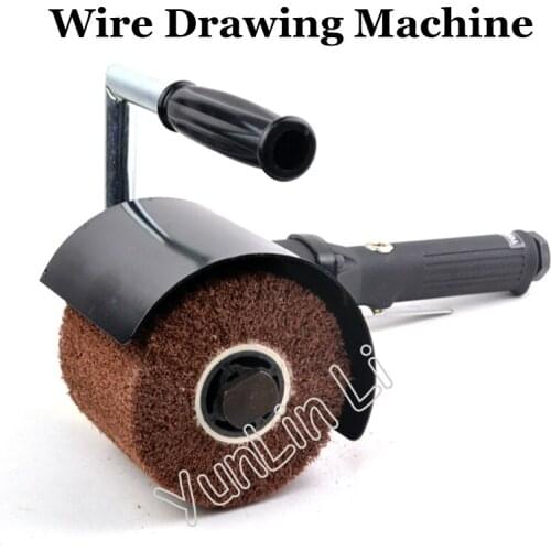9CFM Pneumatic Wire Drawing & Polishing Machine Handheld Type Portable Air Brushed Drawing Grinder Metal Polisher TPK-1200